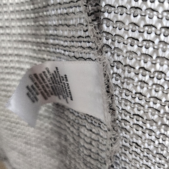 NWT Kim Rogers Light Gray Knit Open Front Cardigan Sweater Petite XL - Picture 6 of 8